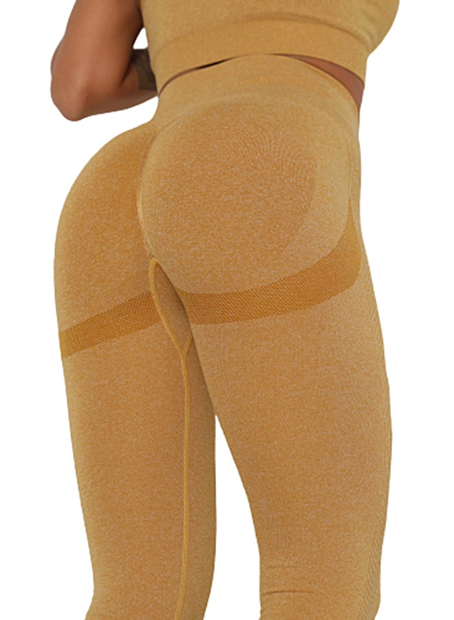 Joychic Solid Leggings Yellow - Image 4