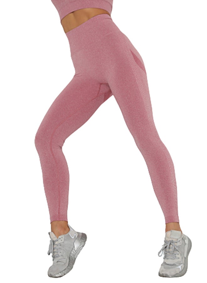 جوي شيك ليقنز سادة وردي - Image 4