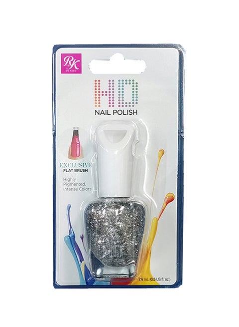 Ruby Ki**** HD Nail Polish Into The Future silver