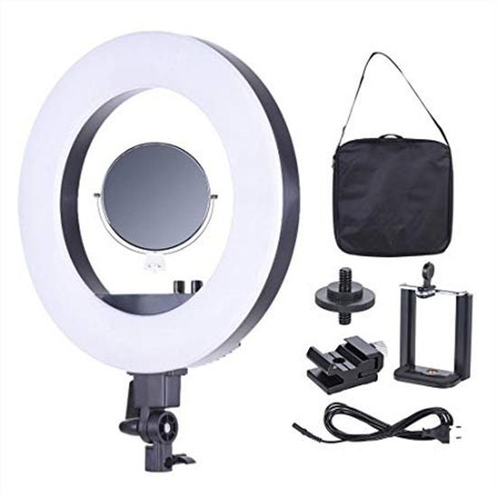 LED Camera Ring Light Black/White - Image 2