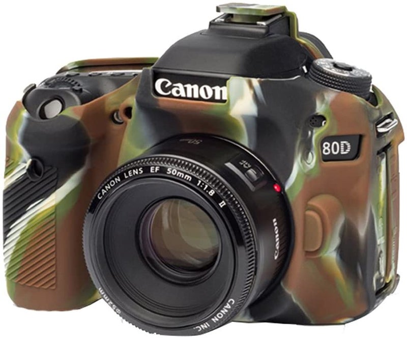 easyCover - Silicon Camera Case For Canon 80D Camouflage - Image 1