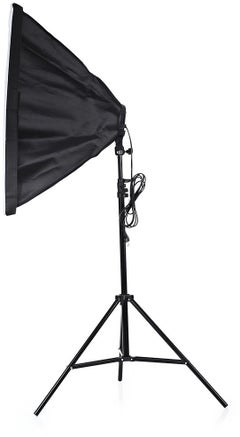 3-Piece 4 Lamp Holder With Light Stand And Soft Box Set 50x70centimeter Black/White - v1596612766/N39225266A_2