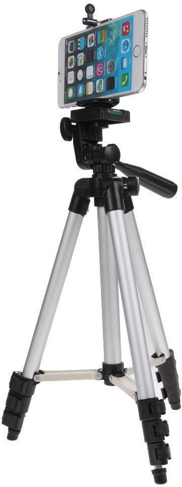 Professional Camera Tripod Stand Holder Mount Silver/Black - Image 2