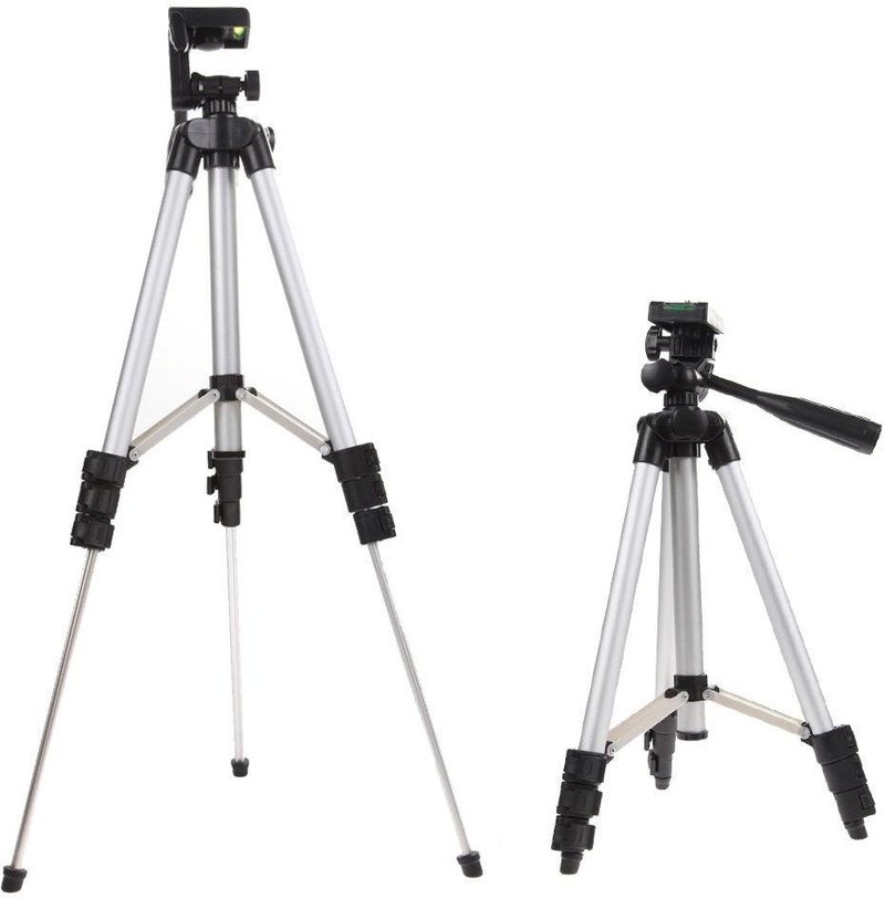 Professional Camera Tripod Stand Holder Mount Silver/Black - Image 3