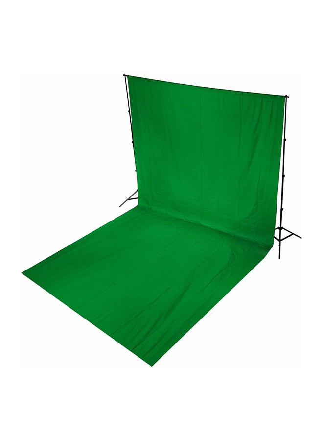Chromakey Photography Muslin Backdrop Green/Black - Image 1