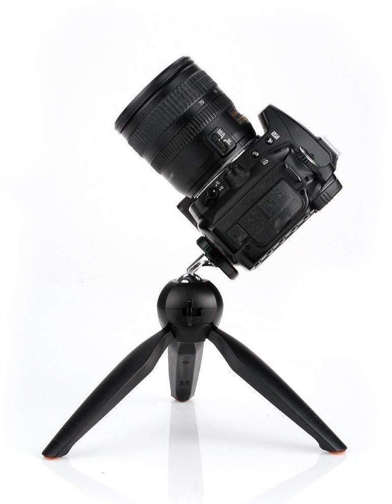 Generic Portable Mini Tripod With Phone Holder Black  - Image 2