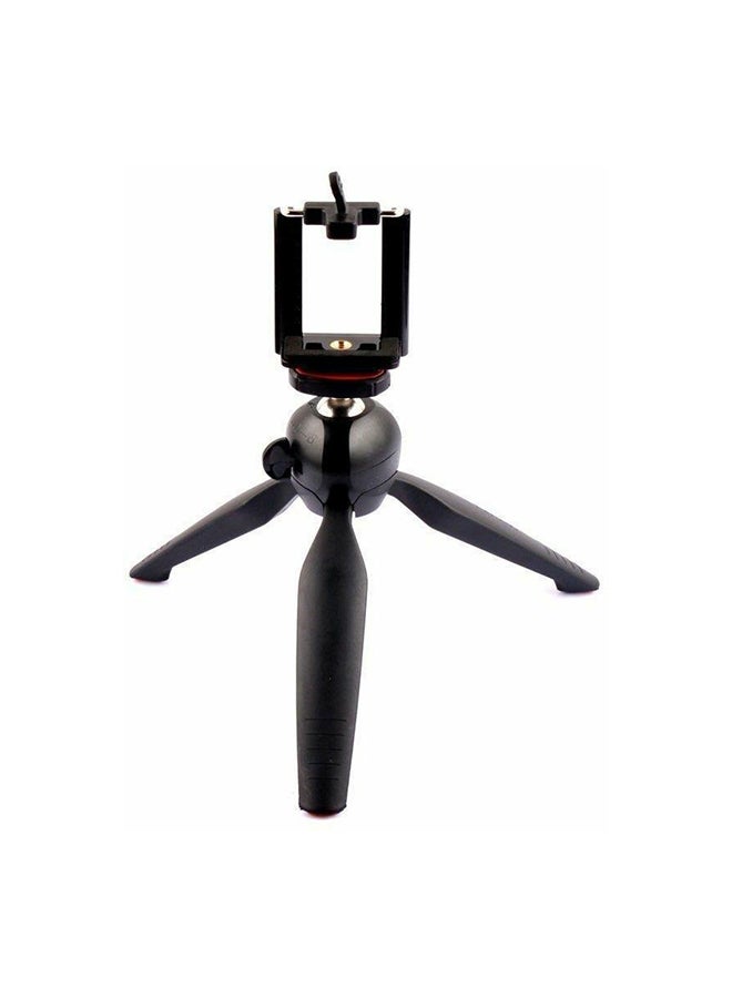 Generic Portable Mini Tripod With Phone Holder Black  - Image 1