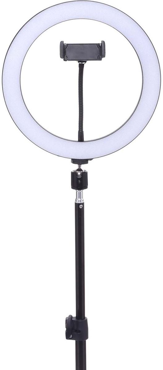LED Ring Light With Stand Black - Image 2