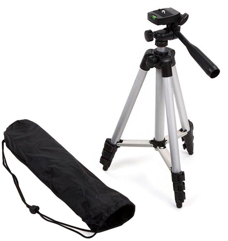 Digital Camera Tripod Stand With Cover Black/Silver  - Image 2