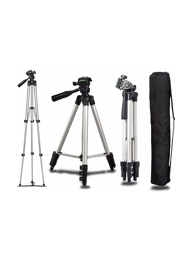 Digital Camera Tripod Stand With Cover Black/Silver  - Image 1