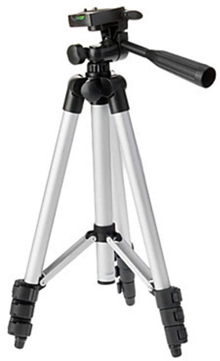 حامل كاميرا ثلاثي القوائم وقابل للتعديل فضي - Image 2