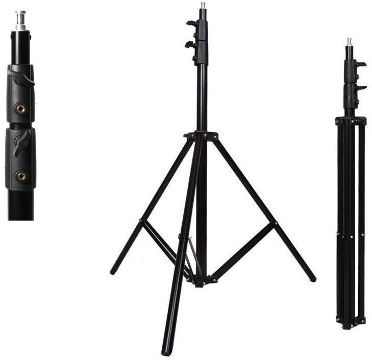 حامل إضاءة مزود بنابض شديد التحمل أسود - Image 2