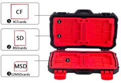 Lynca Waterproof Memory Card Case Black/Red  - Image 4
