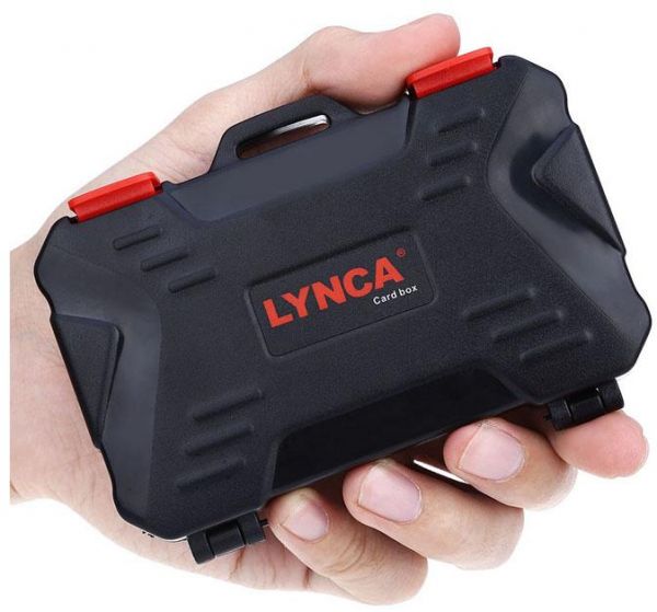 Lynca Waterproof Memory Card Case Black/Red  - Image 5