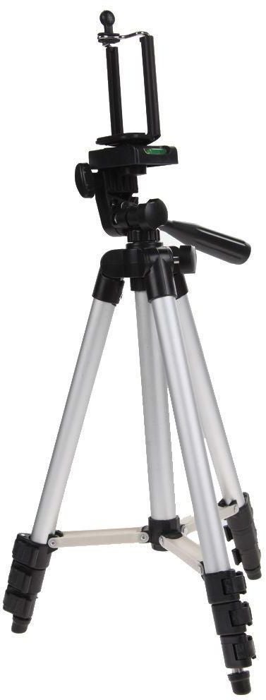Portable Camera Tripod Stand Silver - Image 2