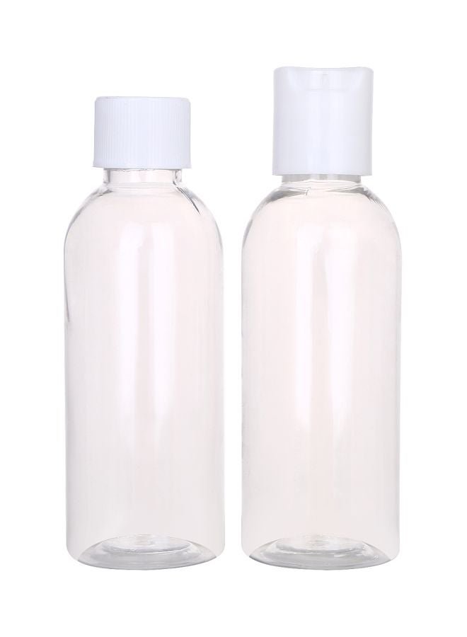 LAWAZIM 4-Piece Plastic Travel Bottle Set White - Image 3