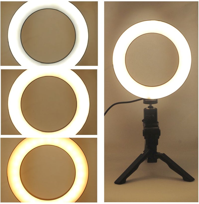 طقم من 3 قطع من المصابيح الحلقية على شكل هالة كروية صغيرة أسود/أبيض - Image 2