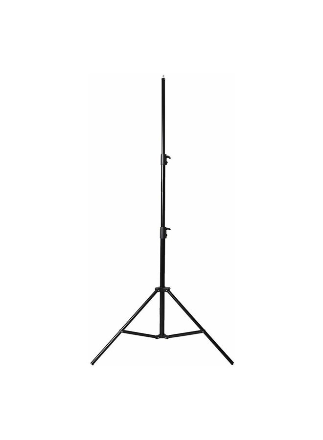 حامل إضاءة مزود بنابض شديد التحمل أسود - Image 1