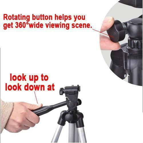 Portable Tripod Stand With Carry Case Silver - Image 4