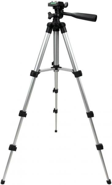 Portable 360 Camcorder Tripod Stand With Carry Case Silver/Black  - Image 2