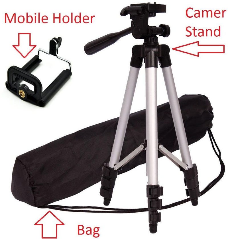 Universal Camera Tripod Stand Silver - Image 5