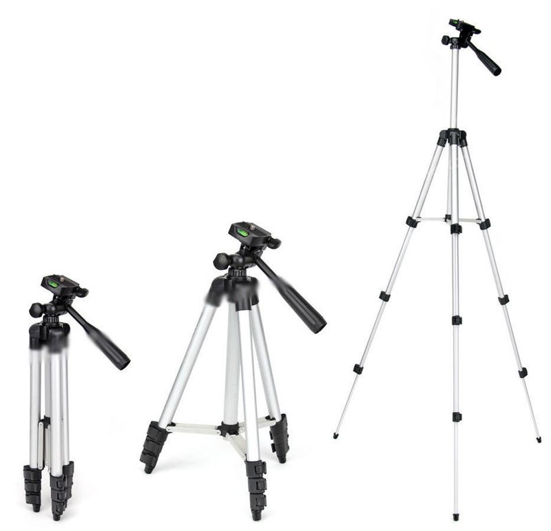 Portable Tripod Stand With Carry Case Silver - Image 3