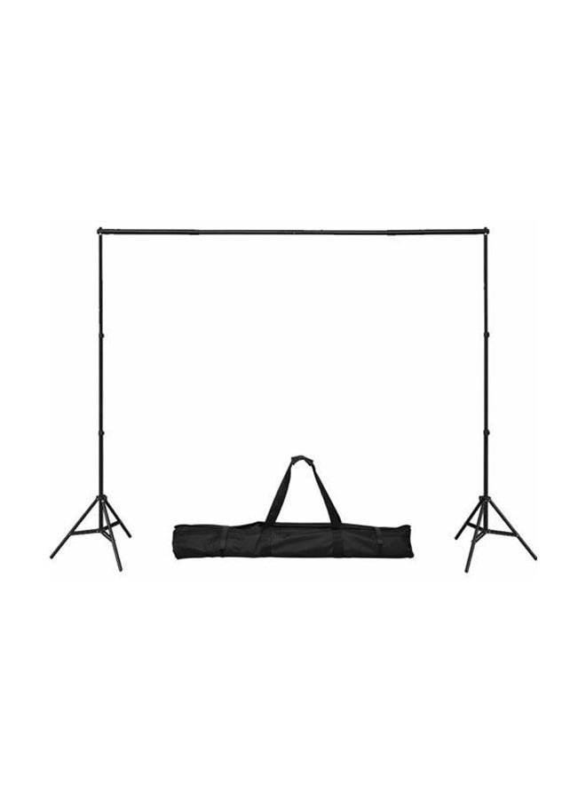 Generic - Phography Background Stand With Carrying Case Black - Image 1