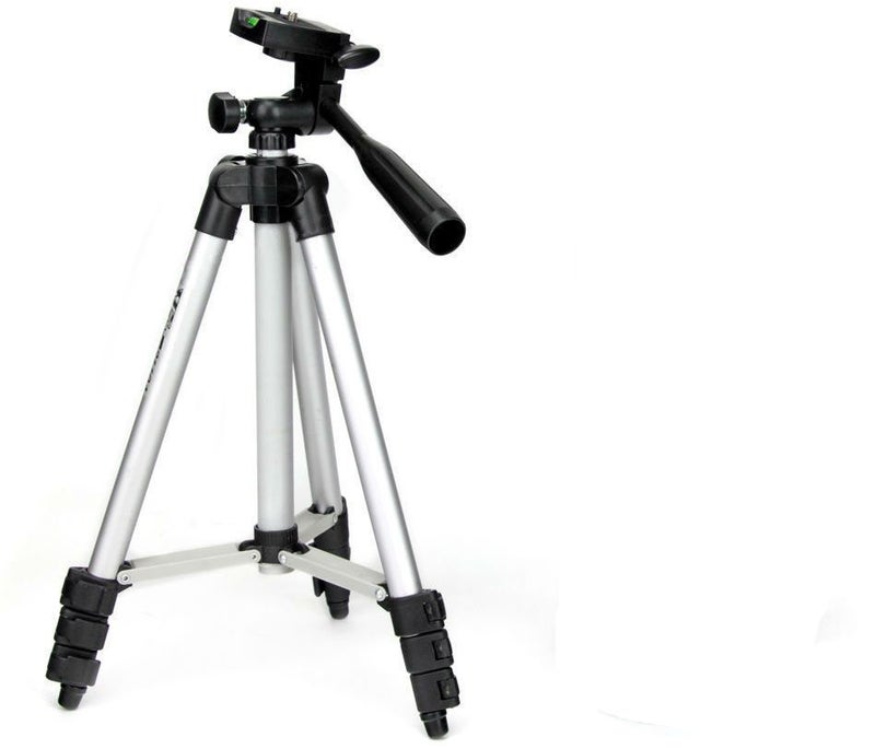 Portable Tripod Stand With Carry Case Silver - Image 2