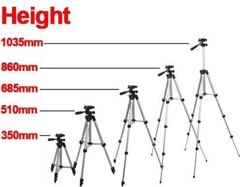 Portable Tripod Stand With Carry Case Silver  - Image 4