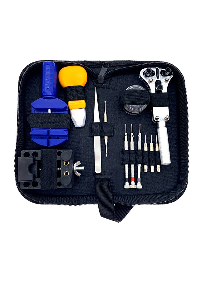 30-Piece Watch Repair Tool Kit Silver/Blue/Yellow 20.5x4.5x10cm  - Image 1