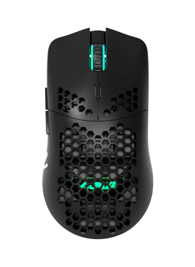 Ajazz AJ390 Honeycomb Design Wired Gaming Mouse Black/Blue  - Image 1