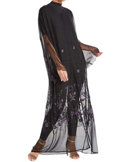 Hand Embroidery Abaya Black - v1596619582/N39232014V_1