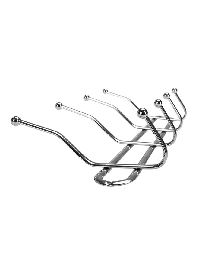 Royalford Chrome Plated Metal Hanger Silver  - Image 4