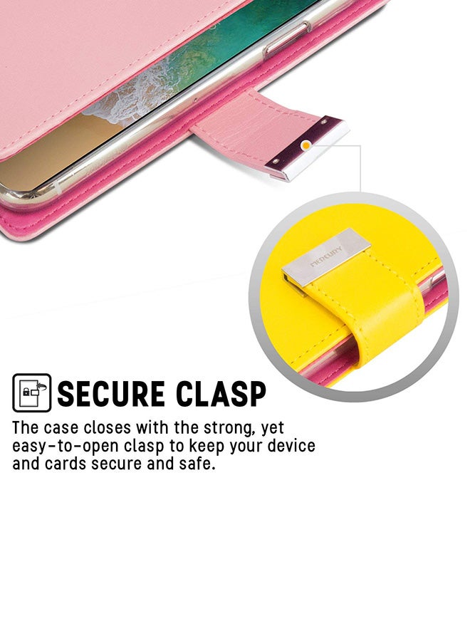 GOOSPERY - Leather Protective Case Cover For iPhone XS Max Pink - Image 1