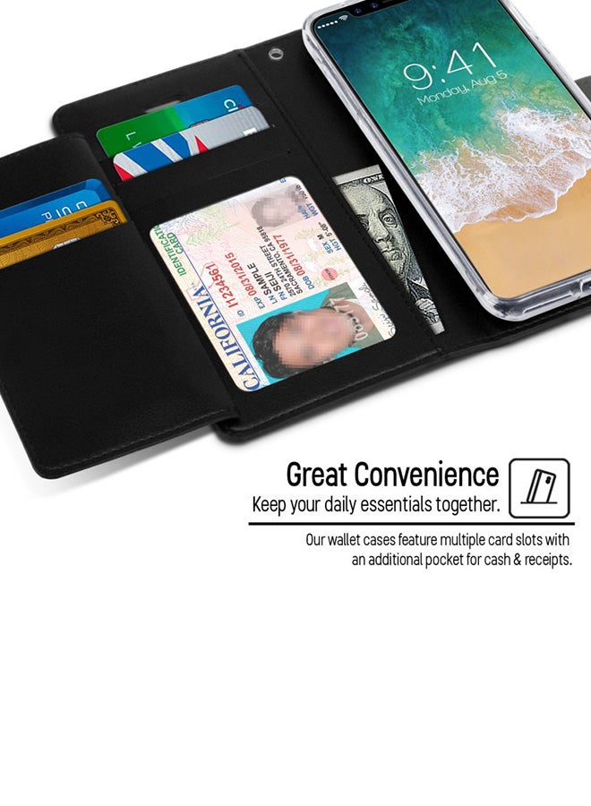 GOOSPERY Leather Protective Case Cover For iPhone 11 Pro Black - Image 3