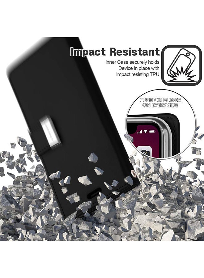 GOOSPERY Leather Protective Case Cover For iPhone 11 Pro Black - Image 5