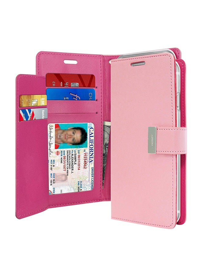 GOOSPERY Leather Protective Case Cover For iPhone 11 Pro Max Pink Pink - Image 1