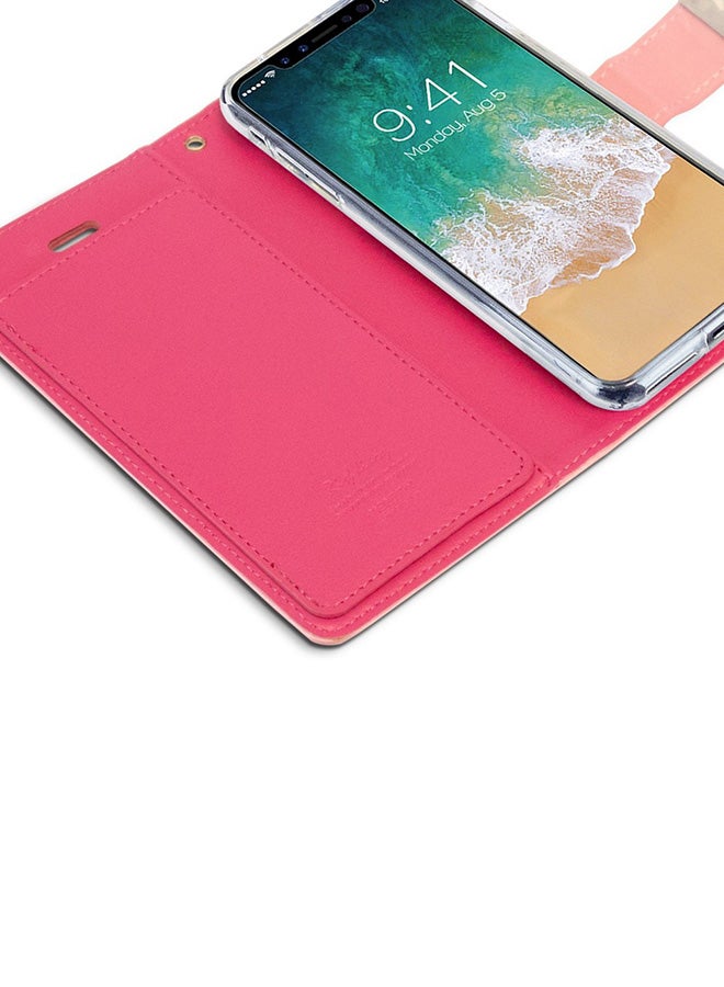GOOSPERY Leather Protective Case Cover For iPhone 11 Pro Max Pink Pink - Image 2