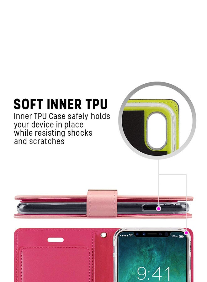 GOOSPERY Leather Protective Case Cover For iPhone 11 Pro Max Pink Pink - Image 5