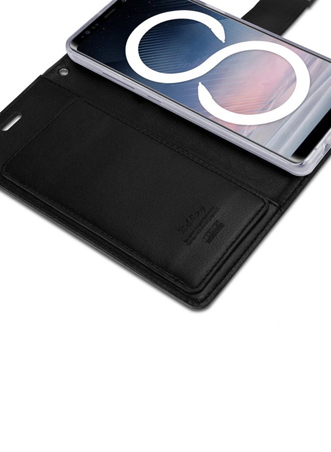 GOOSPERY Leather Protective Case Cover For Samsung Galaxy Note 8 Black - Image 2