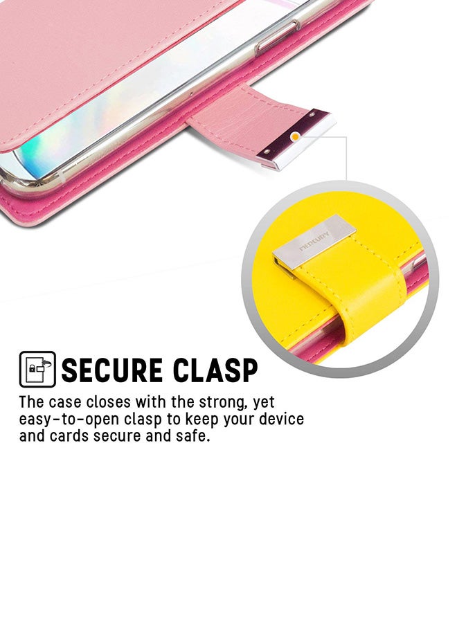 GOOSPERY Leather Protective Case Cover For Samsung Galaxy Note 10 Pink - Image 4