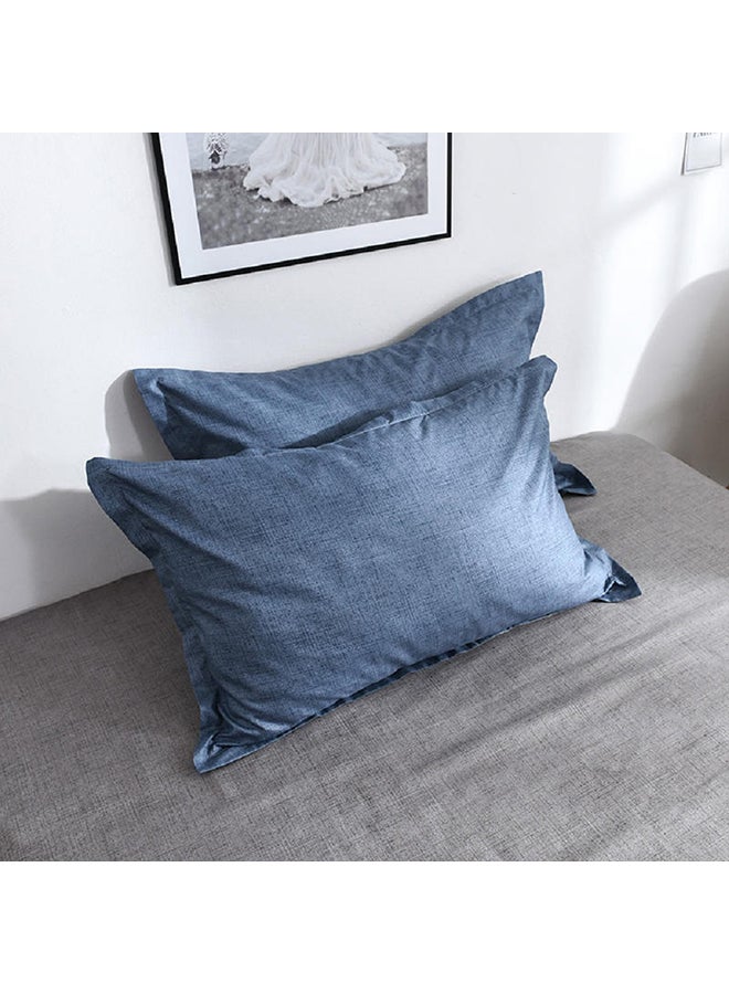 Sharpdo - 4-Piece King Size Luxurious Cotton And Soft Comforter Set Microfiber Blue - Image 1