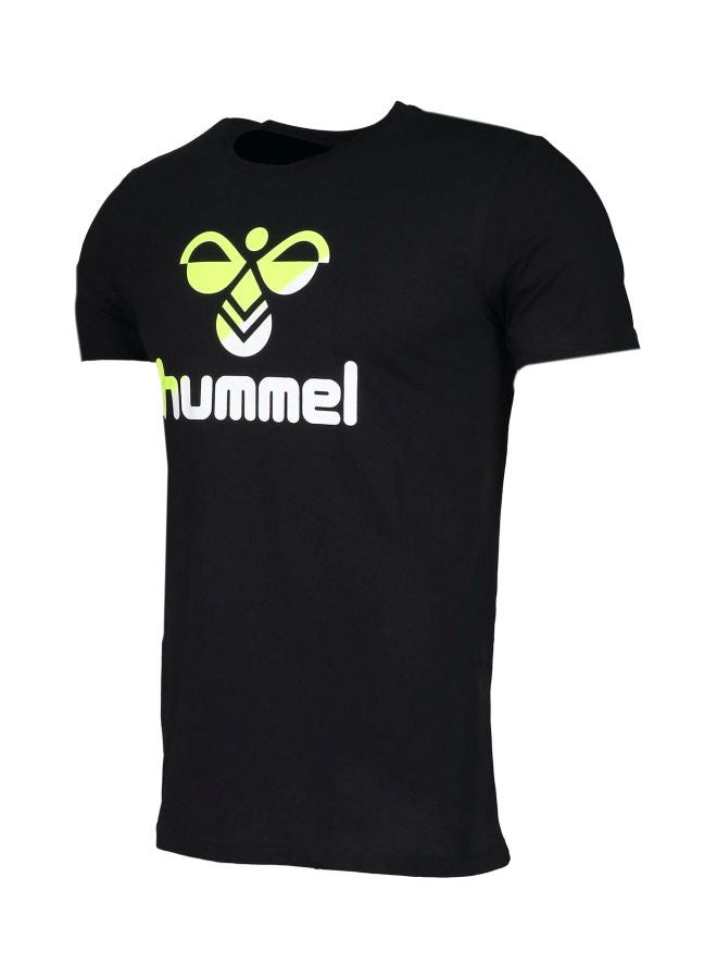 Hummel Rodney Printed T-Shirt Black  - Image 4