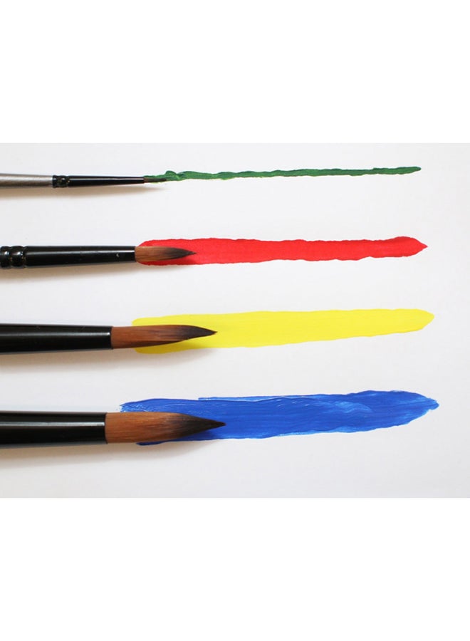 4-Piece Gallery Series Round Brush Set Black/Grey