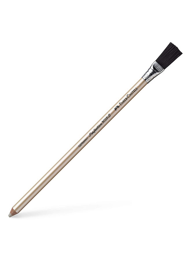 FABER-CASTELL Perfection Eraser Pencil With Brush Gold - Image 1