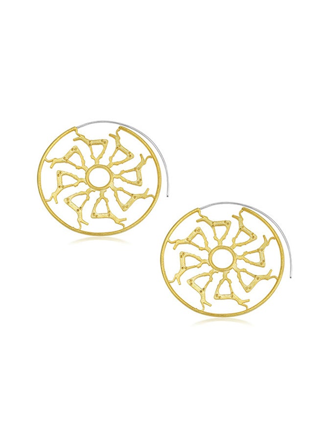 Biggdesign Gold Plated And Brass B.C. 3000 Deer Hoop Earrings - Image 2