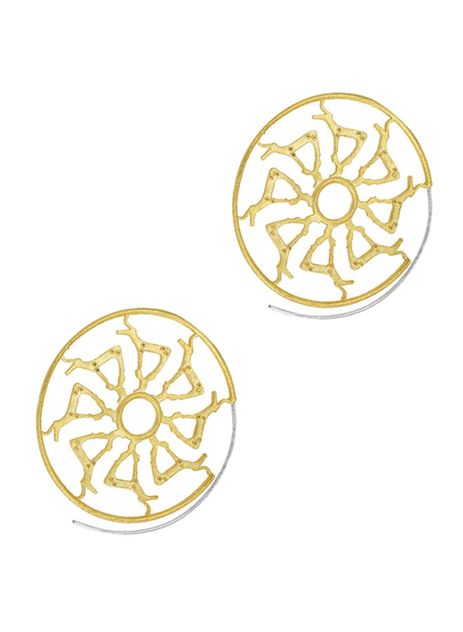 Biggdesign Gold Plated And Brass B.C. 3000 Deer Hoop Earrings - Image 1
