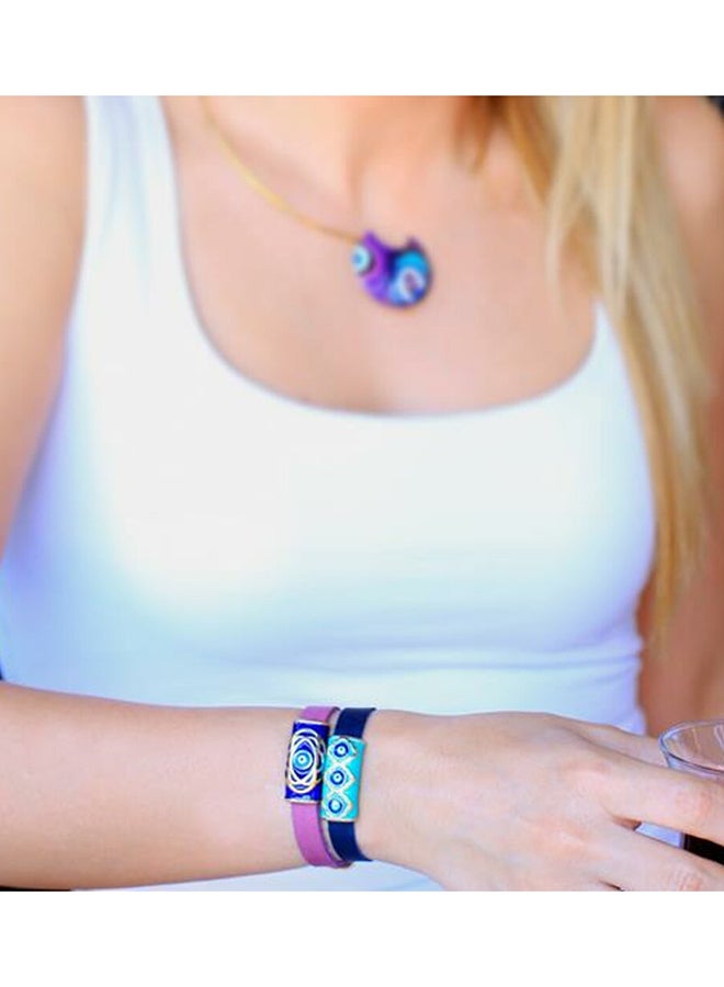 بيج ديزاين سوار مصنوع من الجلد والبرونز بتصميم عين الحسد - Image 3