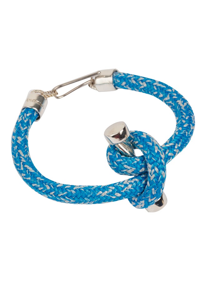 بيج ديزاين سوار رجالي مطلي بالفضة بتصميم عقدة بحار من أنيموس - Image 2