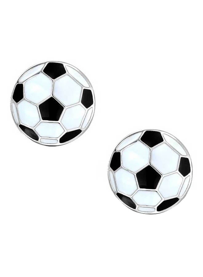 BLING JEWELRY - Football Soccer Ball Cufflinks - Image 1